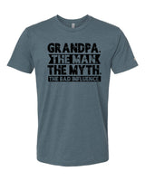 Grandpa Bad Influence Black Tee