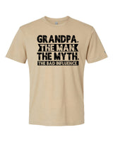 Grandpa Bad Influence Black Tee