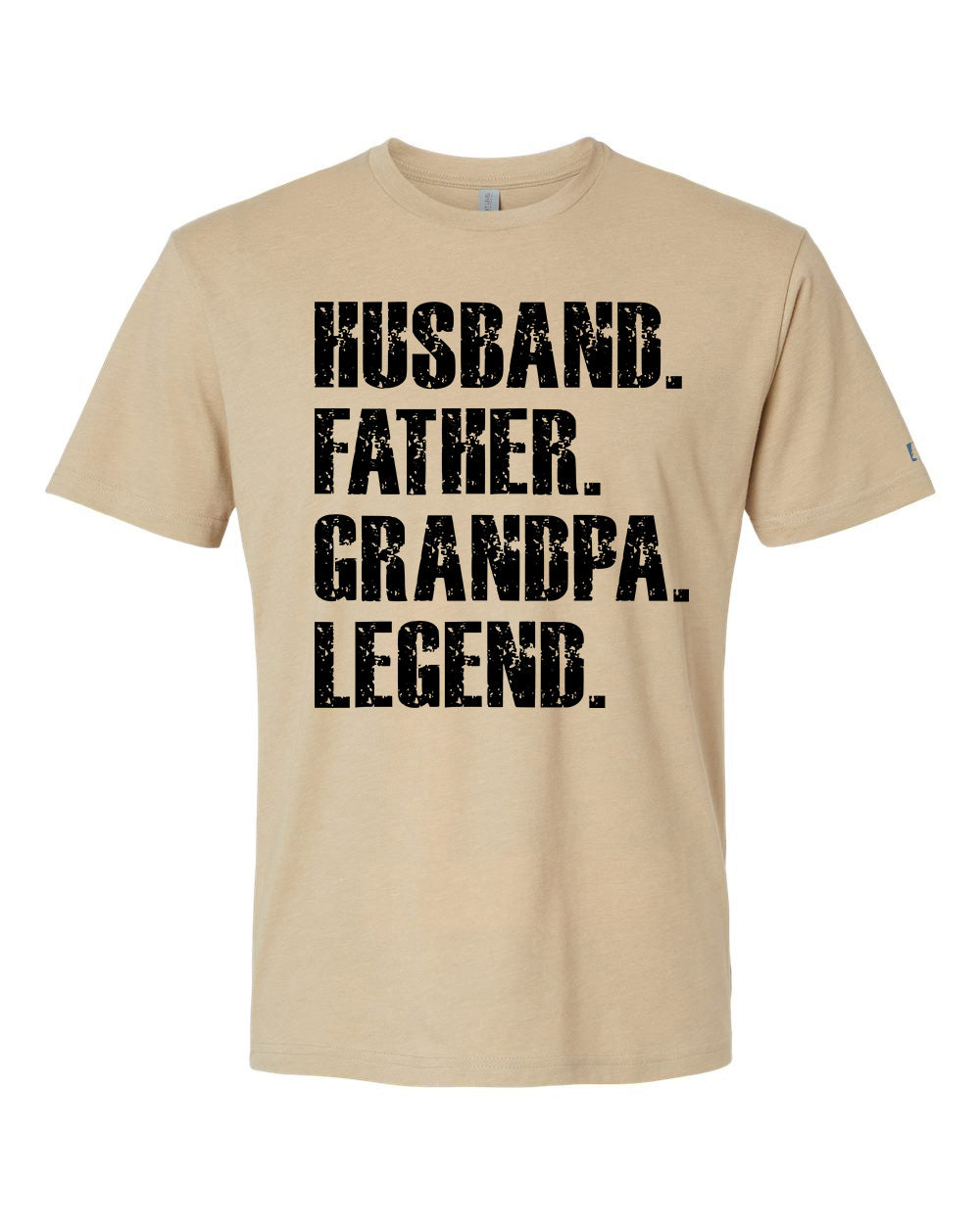 Father Grandpa Legend Black Tee