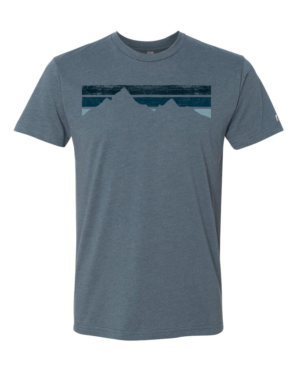 Blue Stripe Mountains Tee