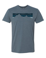 Blue Stripe Mountains Tee