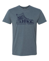 Take A Hike Blue Tee
