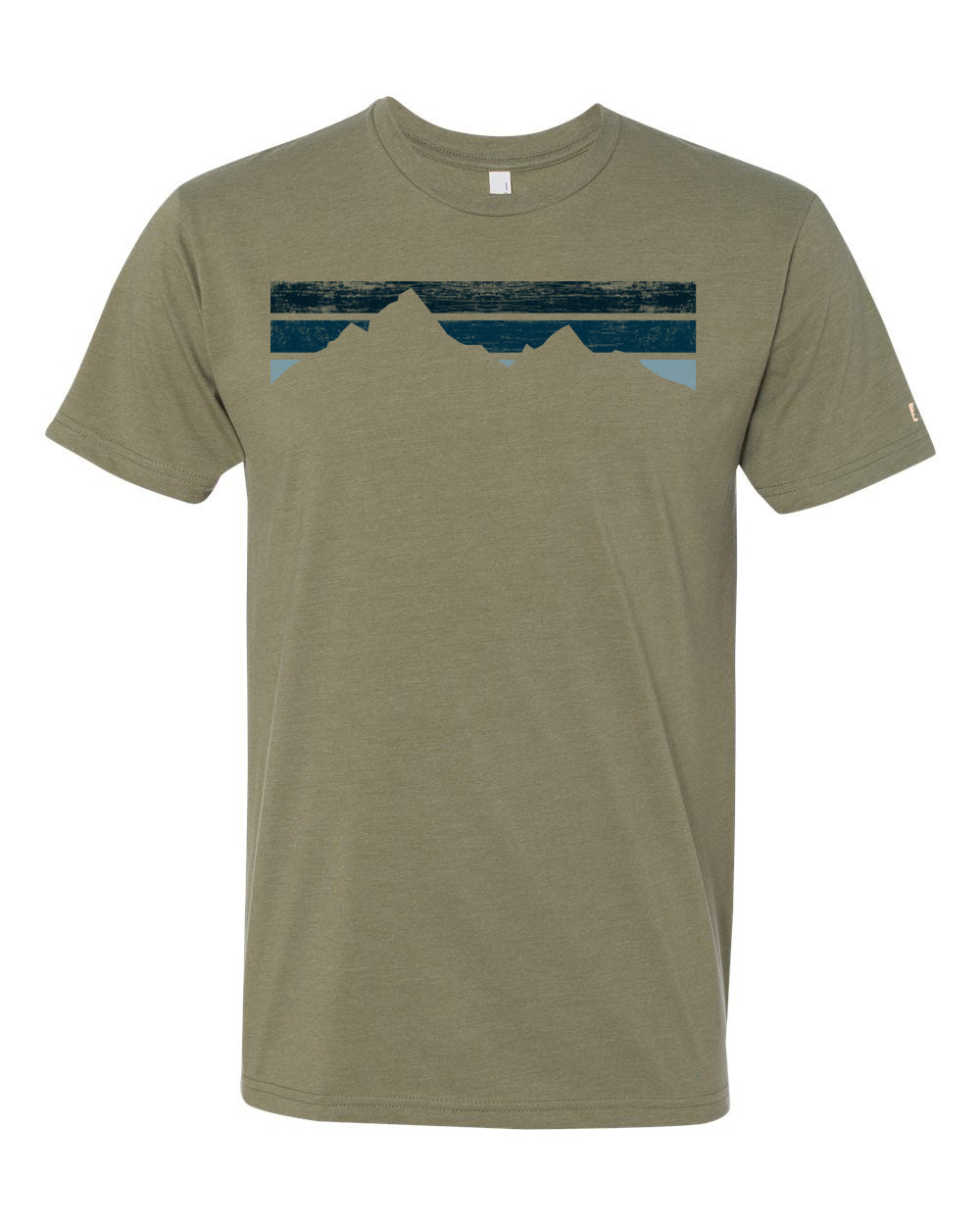 Blue Stripe Mountains Tee