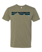 Blue Stripe Mountains Tee