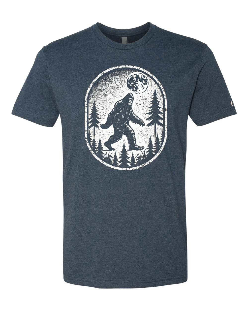Bigfoot Print Scene Black Tee