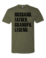 Father Grandpa Legend Tee