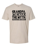 Grandpa Bad Influence Black Tee