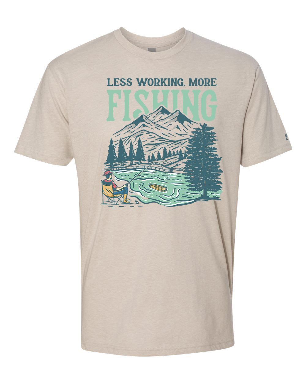 Less Working More Fishing Tee