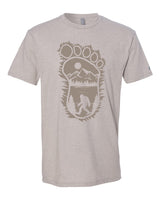 Bigfoot Print Scene Green Tee