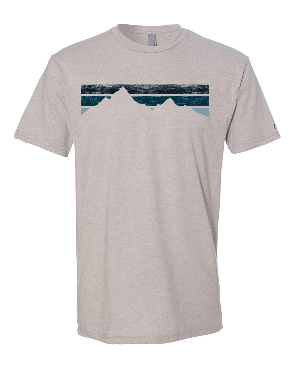 Blue Stripe Mountains Tee