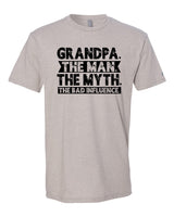 Grandpa Bad Influence Black Tee