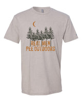 Real Men Pee Outdoors Orange Tee