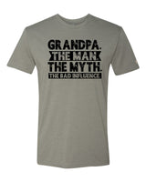 Grandpa Bad Influence Black Tee
