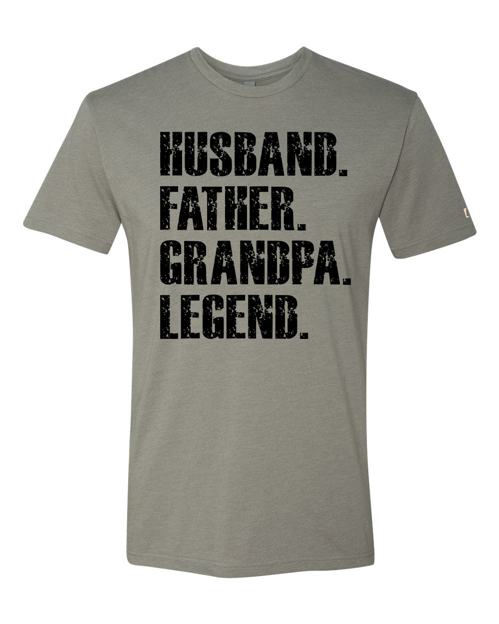 Father Grandpa Legend Black Tee
