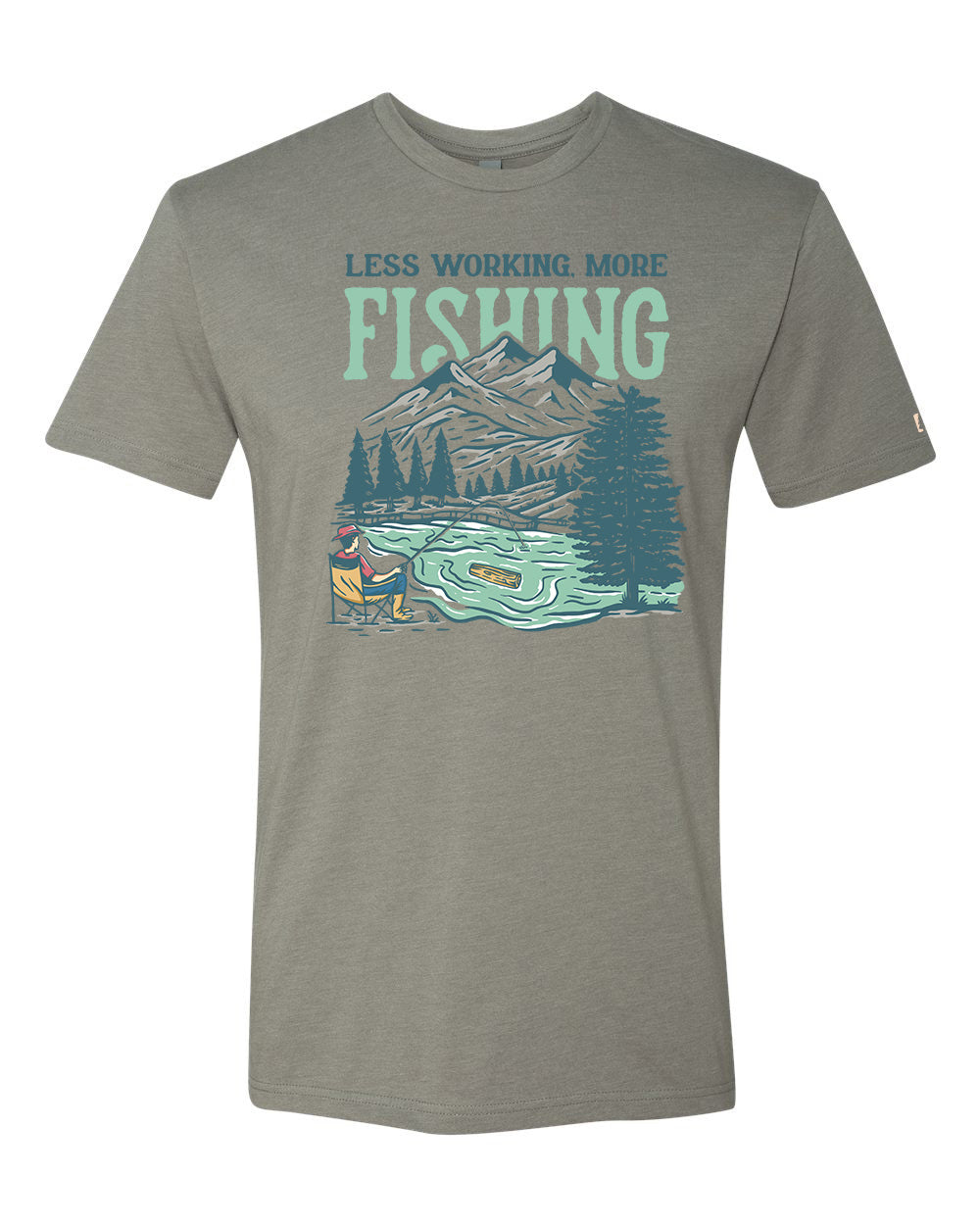 Less Working More Fishing Tee