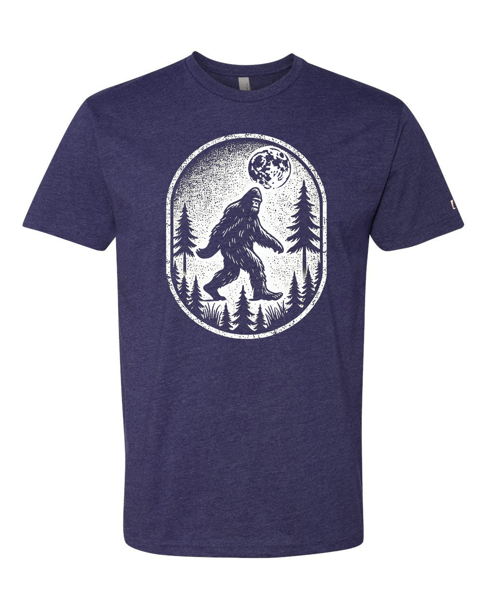 Bigfoot Print Scene Black Tee