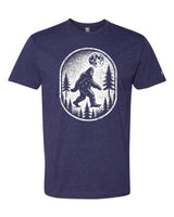 Bigfoot Print Scene Black Tee