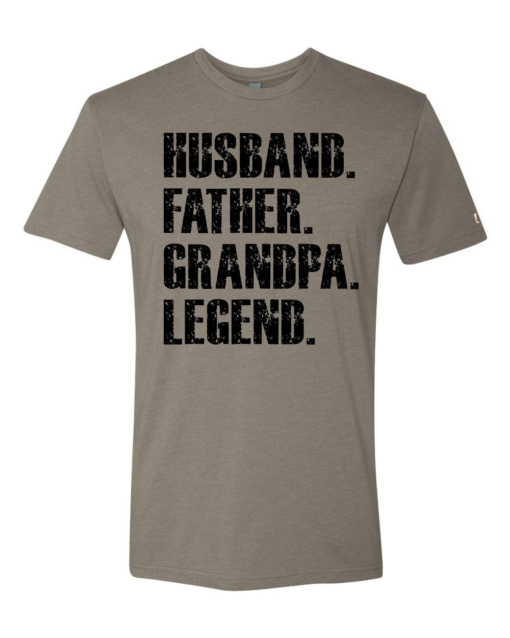 Father Grandpa Legend Black Tee