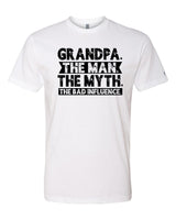 Grandpa Bad Influence Black Tee