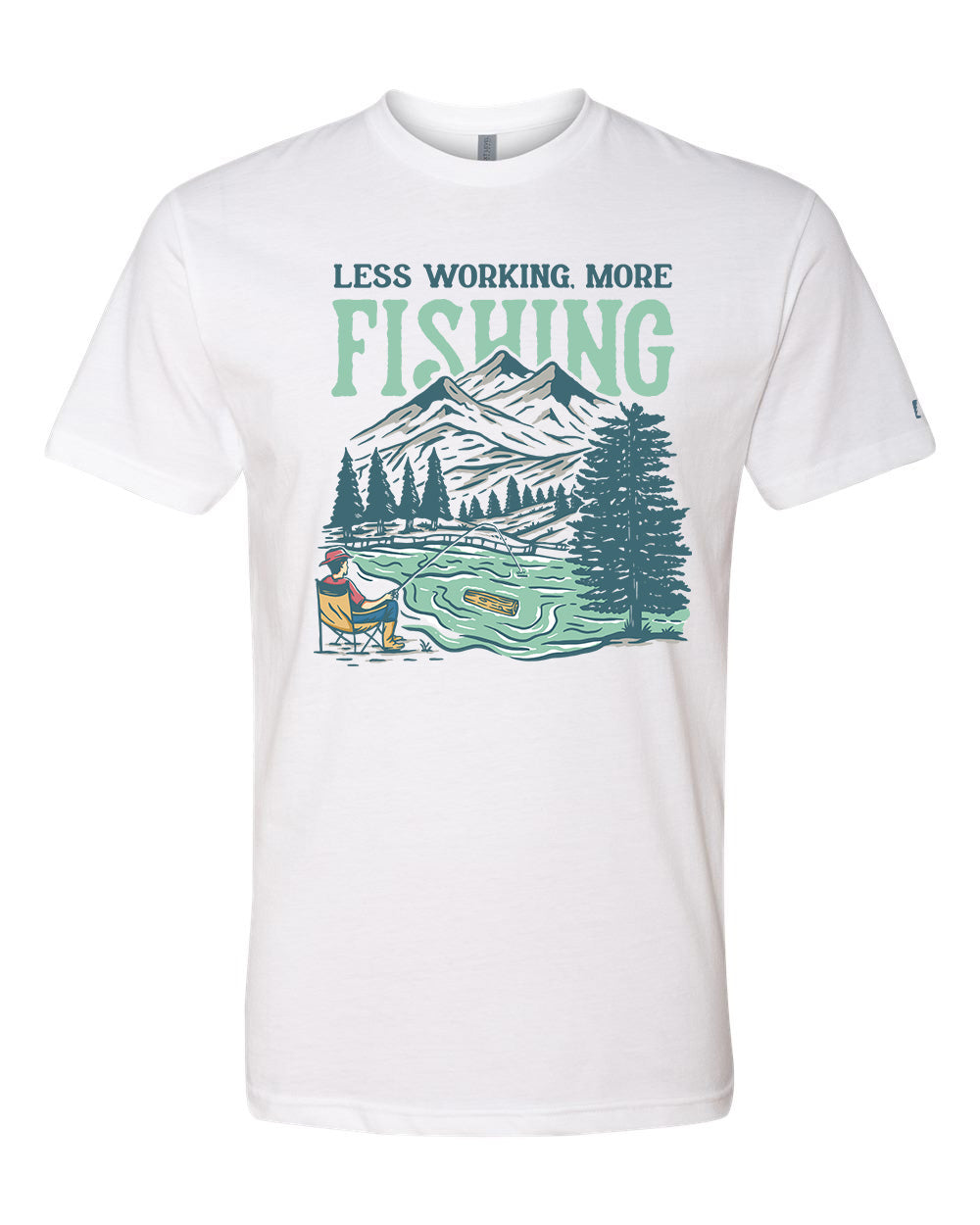 Less Working More Fishing Tee