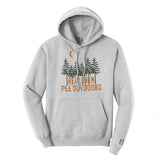 Real Men Pee Outdoors Orange Hoodie
