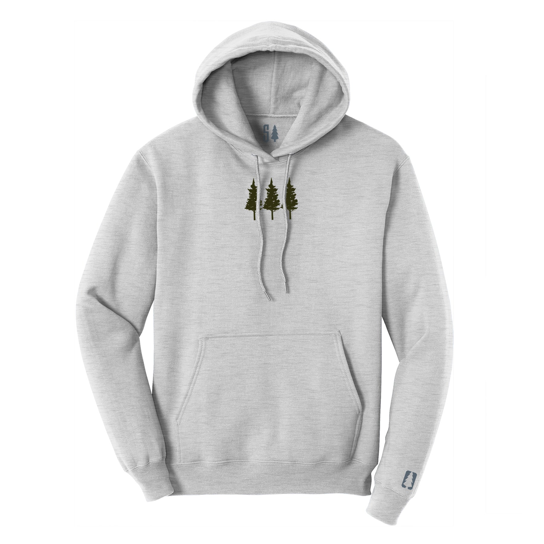 Three Trees Green Hoodie