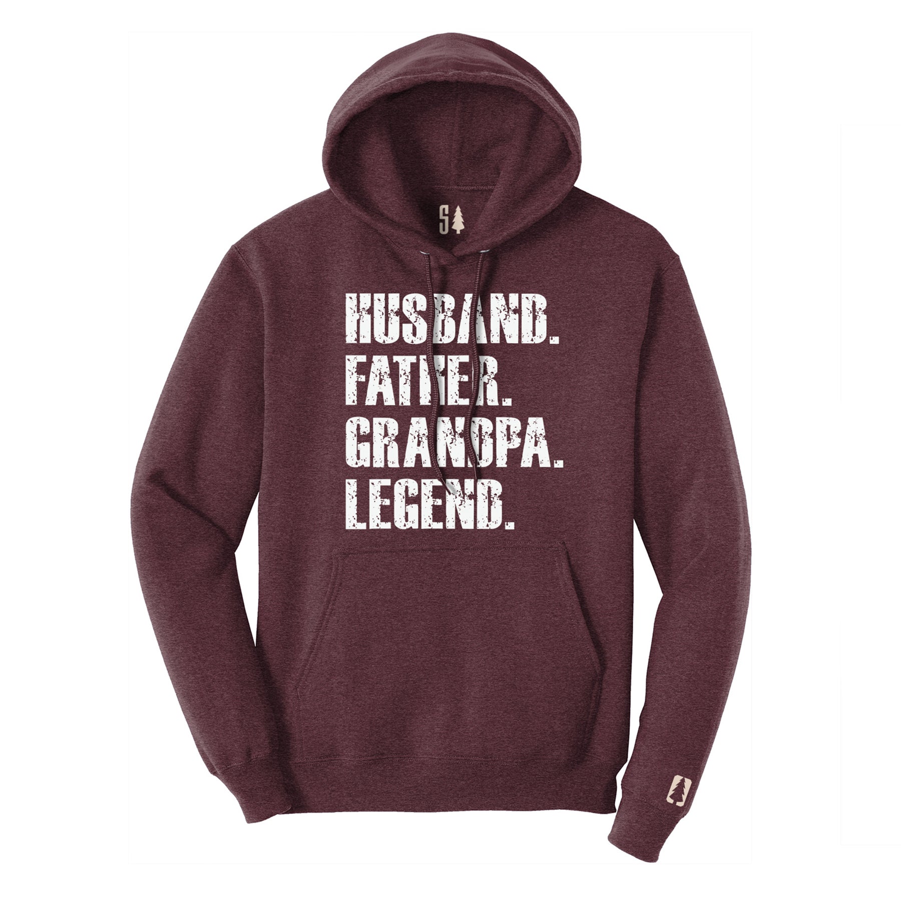 Father Grandpa Legend Hoodie White