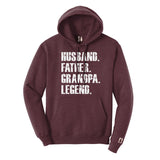 Father Grandpa Legend Hoodie White