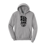 Bigfoot Print Scene Black Hoodie