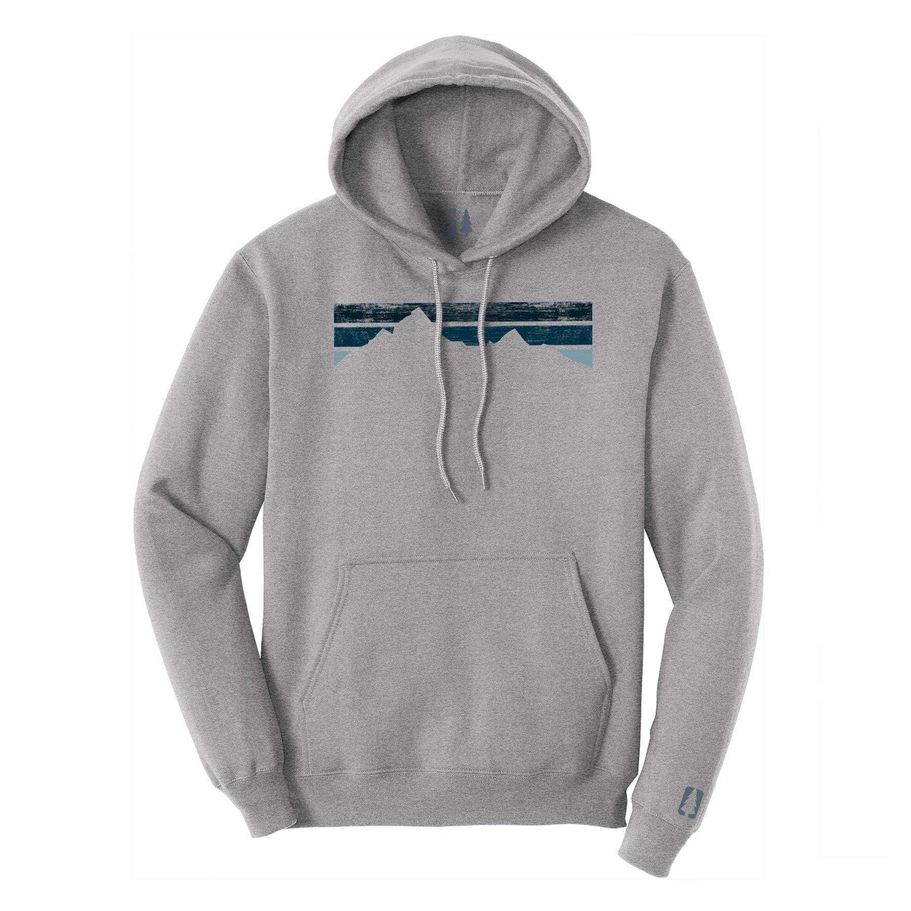 Blue Stripe Mountains Hoodie
