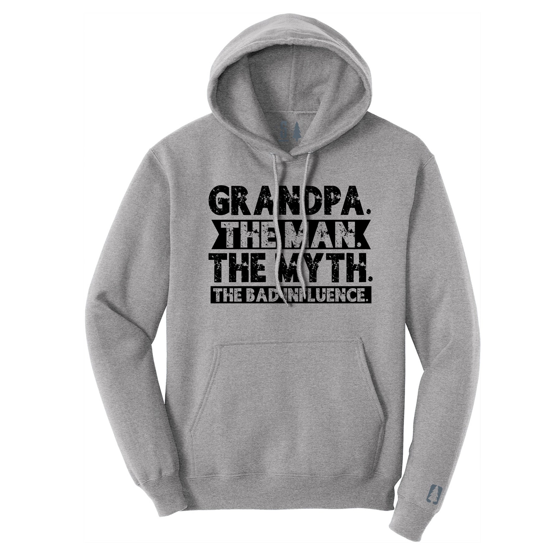 Grandpa Bad Influence Black Hoodie