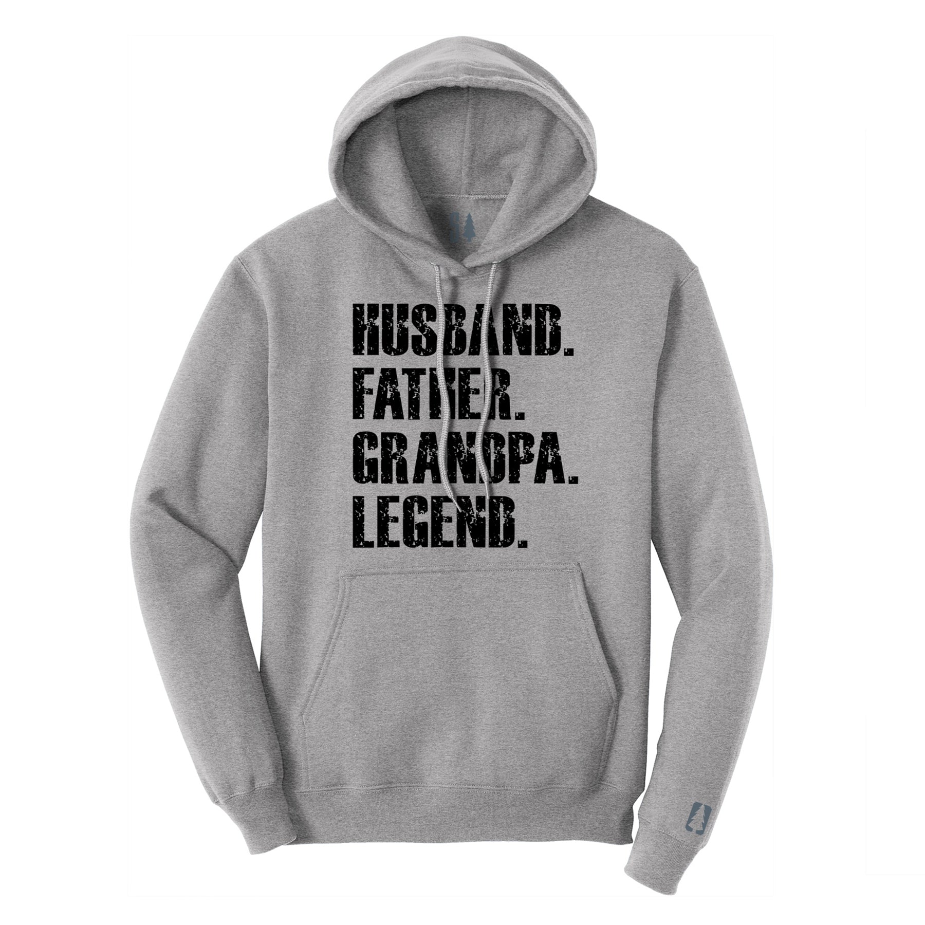 Father Grandpa Legend Hoodie Black