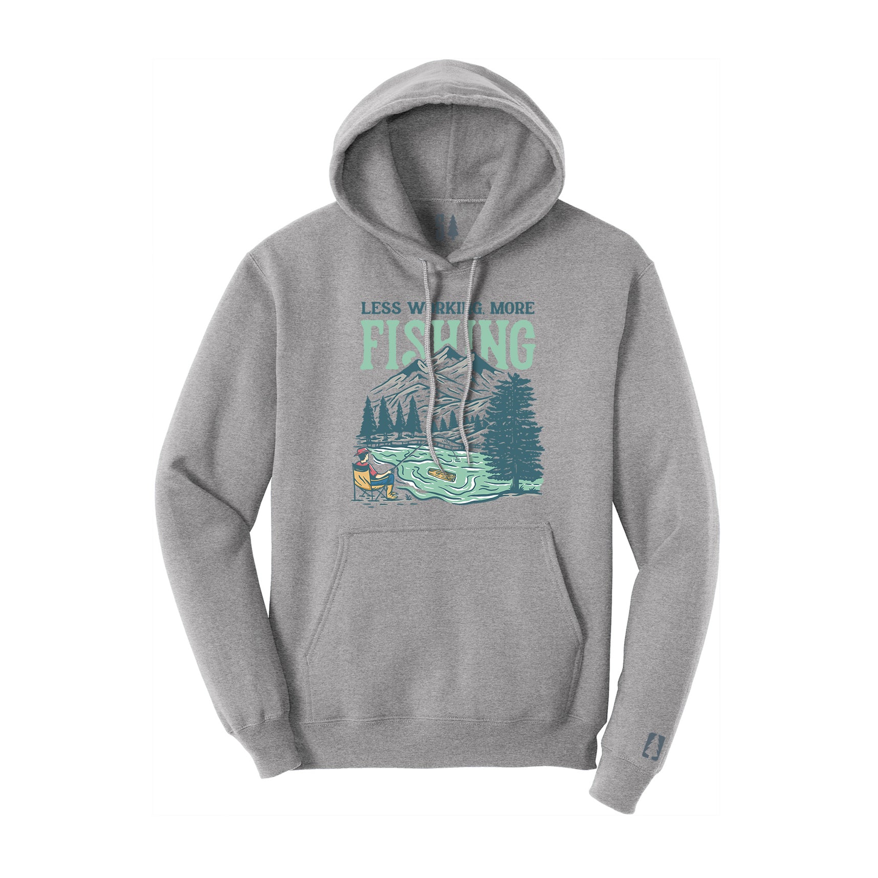 Less Working More Fishing Hoodie