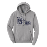 Take A Hike Blue Hoodie