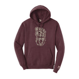 Bigfoot Print Scene Tan Hoodie
