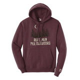 Real Men Pee Outdoors Tan Hoodie