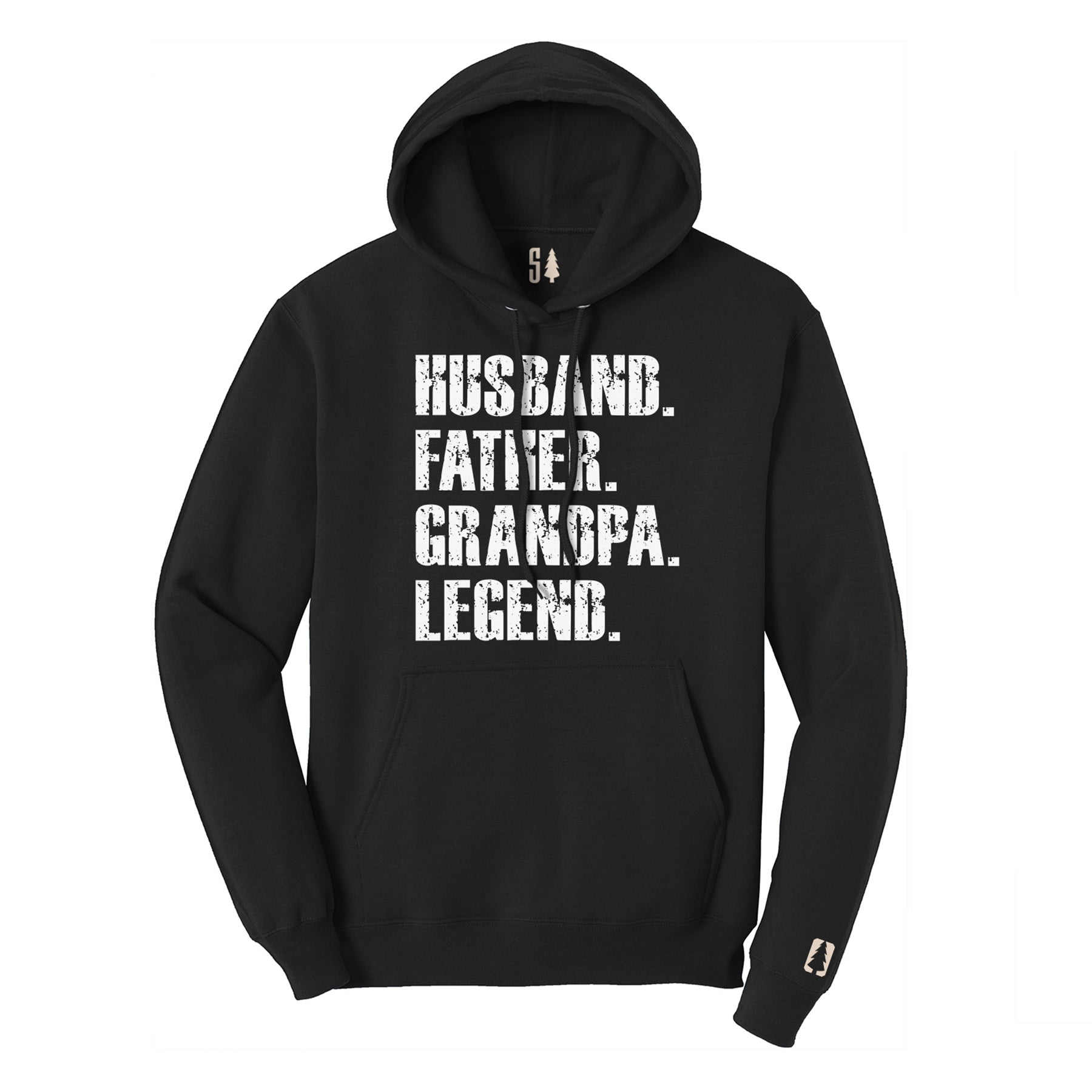 Father Grandpa Legend Hoodie White