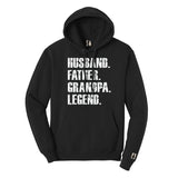 Father Grandpa Legend Hoodie White
