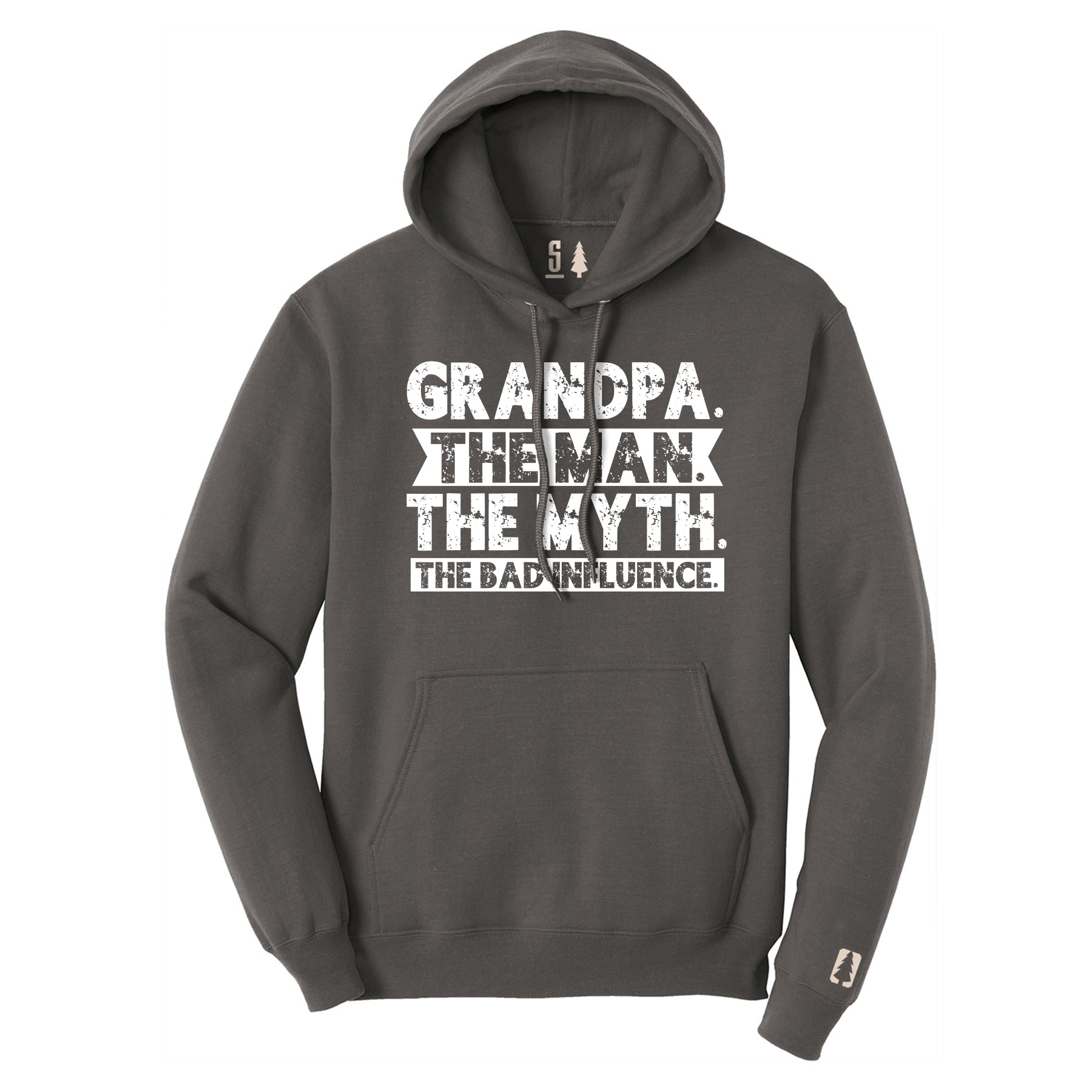 Grandpa Bad Influence White Hoodie
