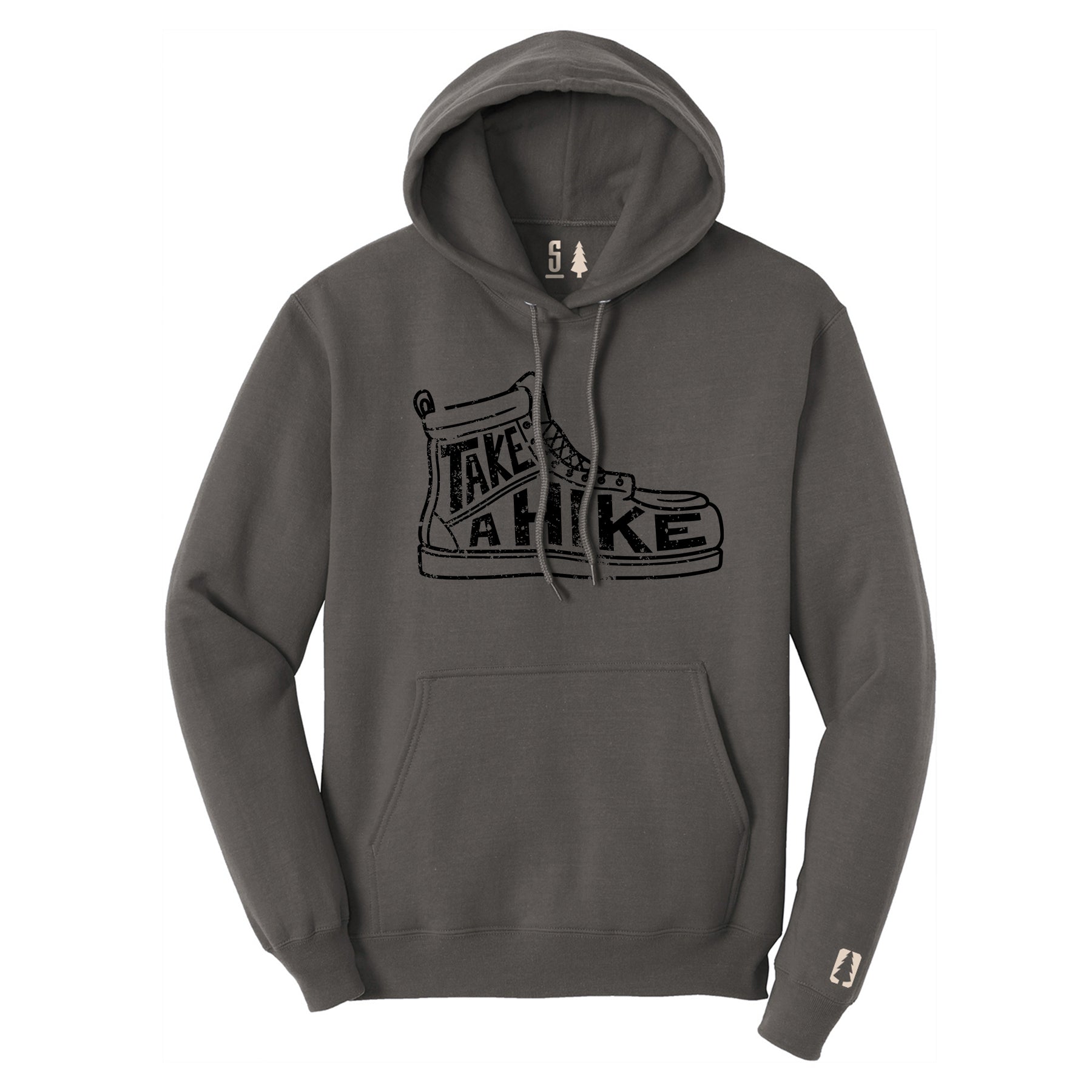Take A Hike Black Hoodie