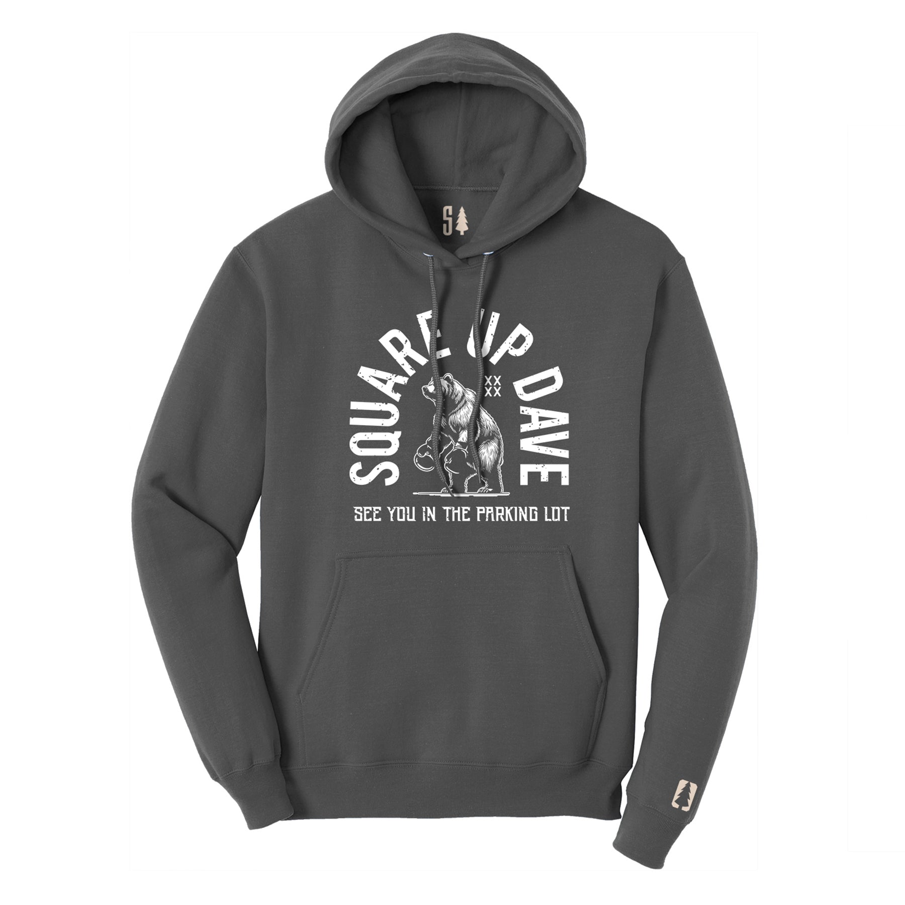 Square Up Dave White Hoodie