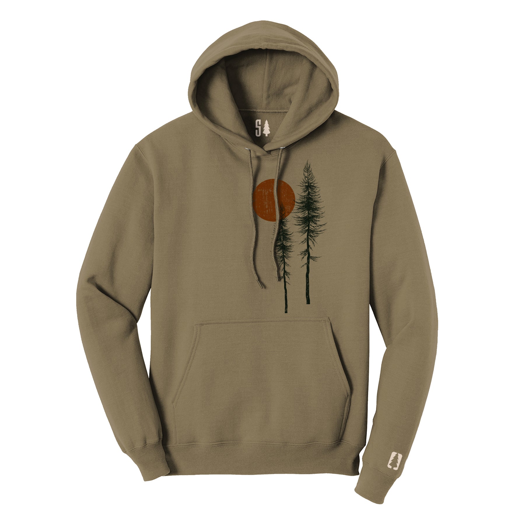 Off Centered Trees Hoodie