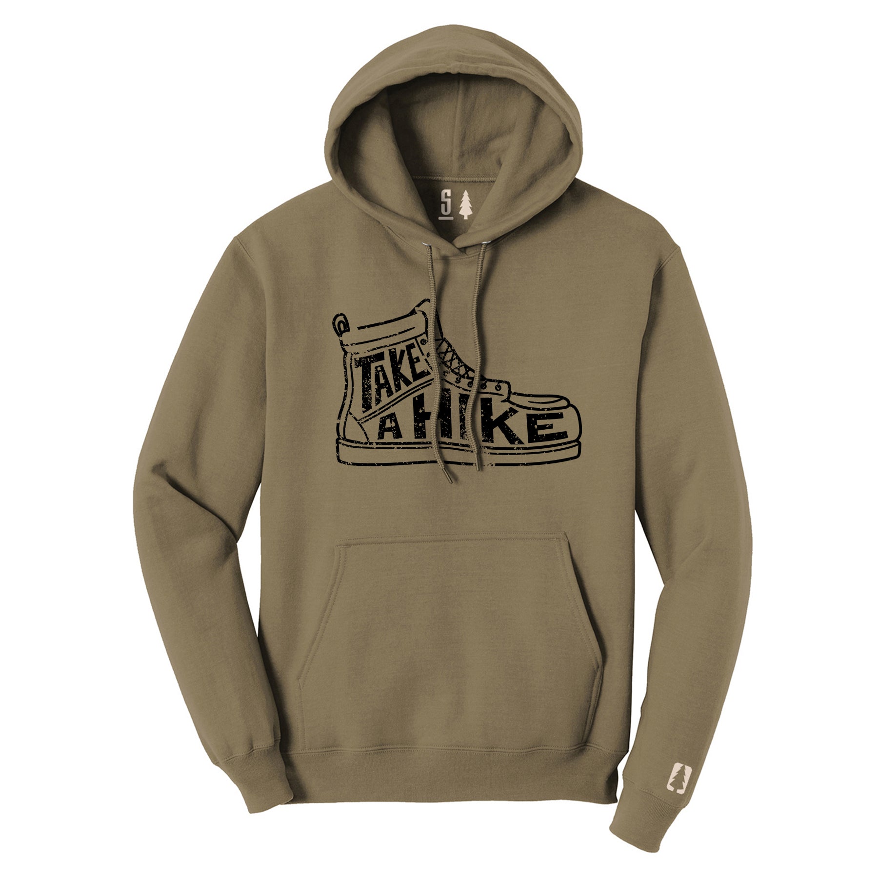 Take A Hike Black Hoodie