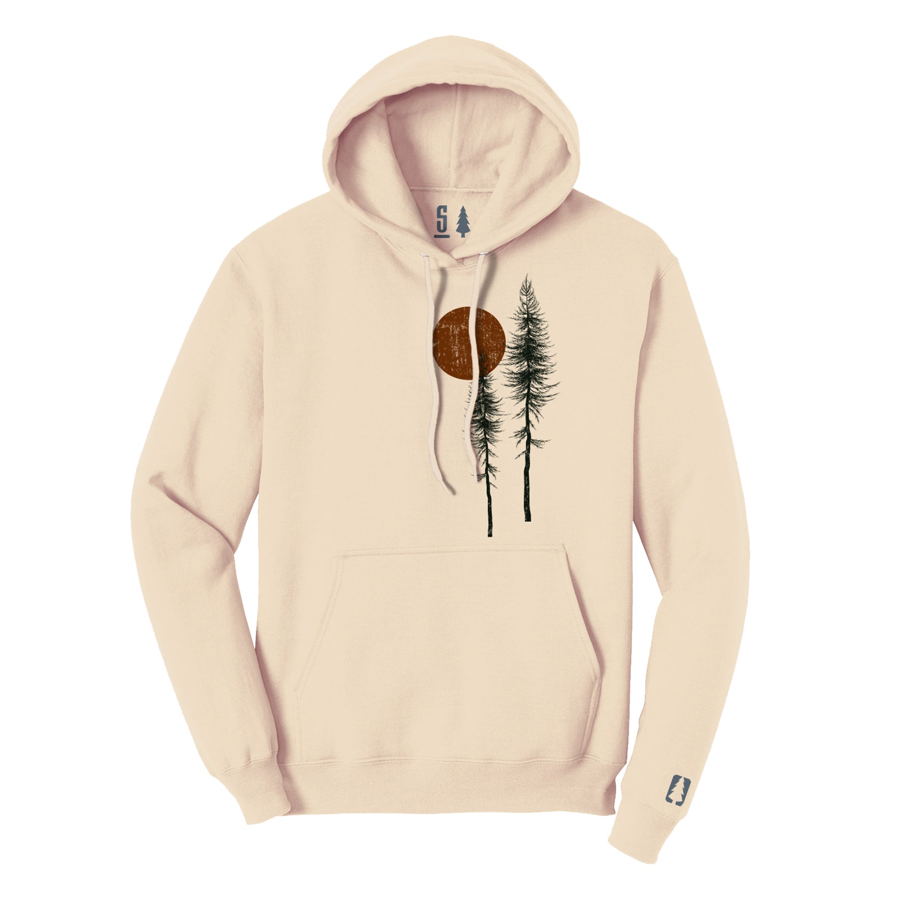 Off Centered Trees Hoodie