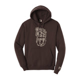Bigfoot Print Scene Tan Hoodie