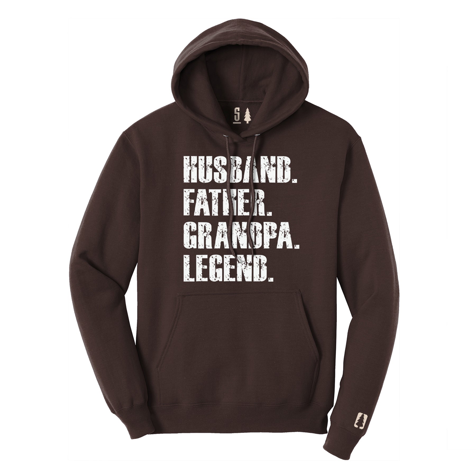 Father Grandpa Legend Hoodie White
