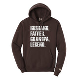 Father Grandpa Legend Hoodie White