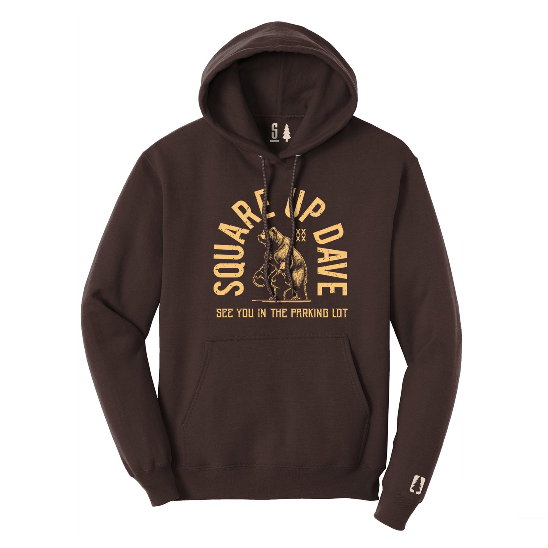Square Up Dave Gold Hoodie