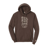 Bigfoot Print Scene Tan Hoodie