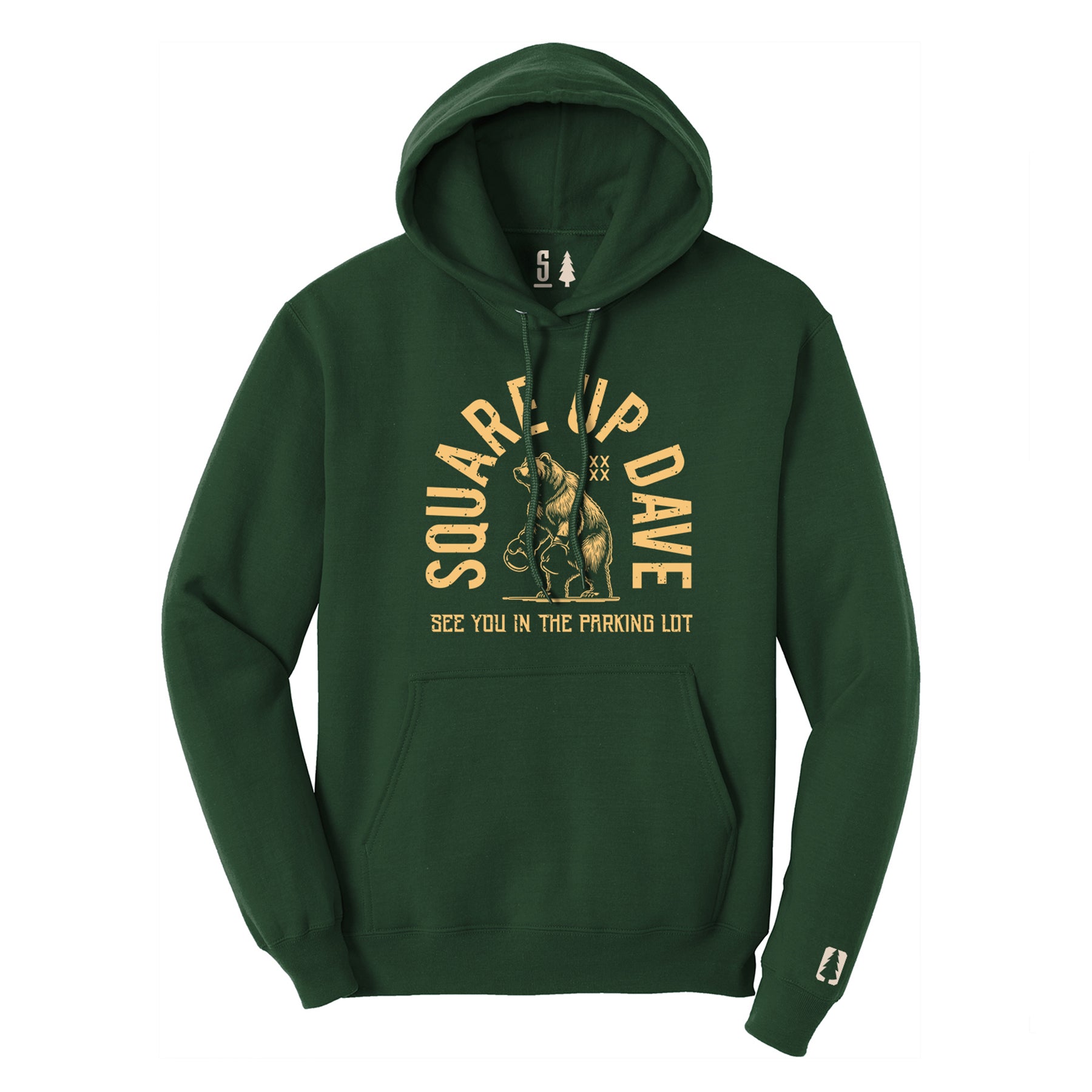 Square Up Dave Gold Hoodie